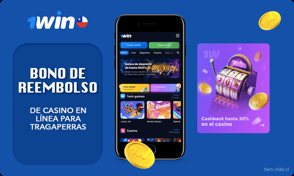 Información principal sobre Bono de reembolso de casino en línea para tragaperras en 1win