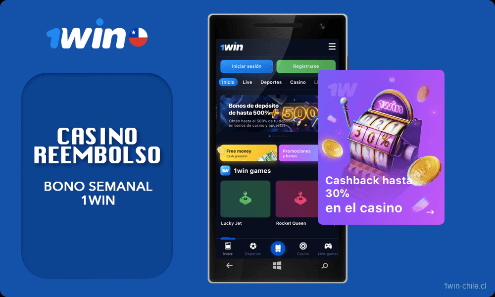 Descripción de la Bono semanal 1win Casino Reembolso