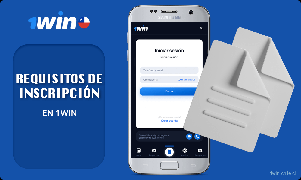 Requisitos de inscripción en 1win casino
