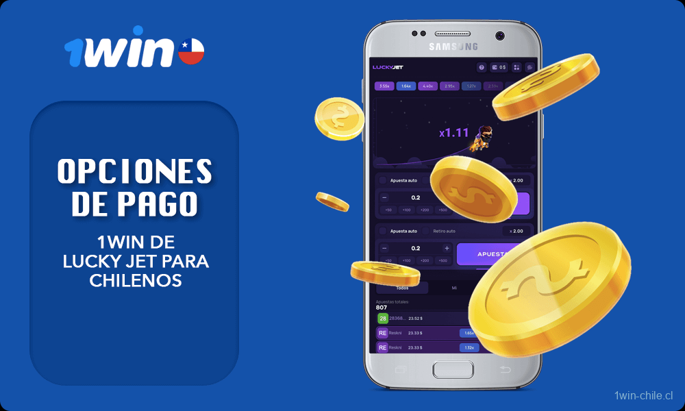 List with 1win Opciones de pago de Lucky Jet para chilenos