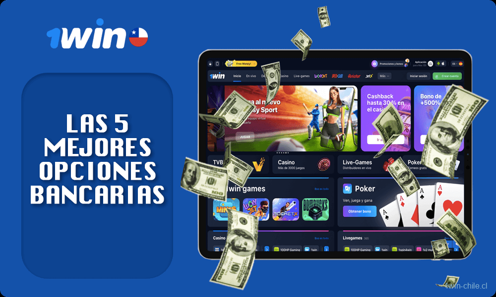 Información principal sobre Las 5 mejores opciones bancarias en 1win