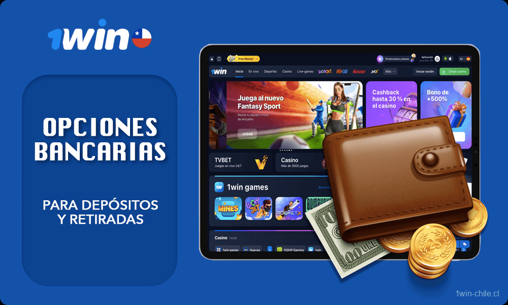 Detalles sobre Opciones bancarias para depósitos y retiradas en 1win