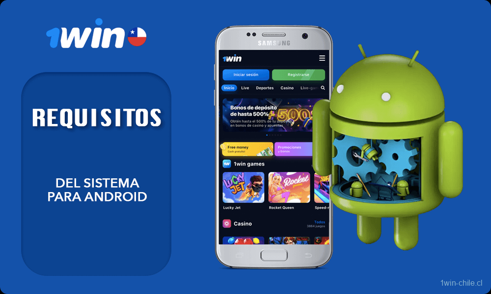 Mesa con Requisitos del sistema para Android