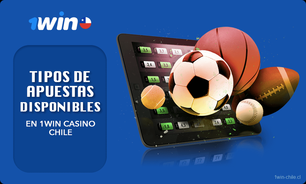 Mesa con Tipos de apuestas disponibles en 1win