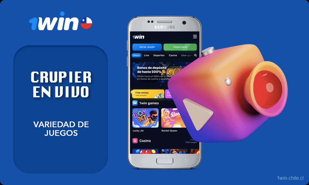 Listado con Variedad de 1win juegos con crupier en vivo
