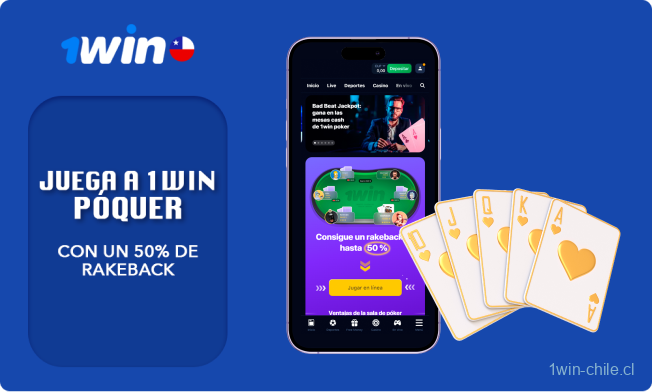 Los jugadores chilenos pueden jugar legalmente al Póquer con crupier en vivo y en vídeo en el casino 1win