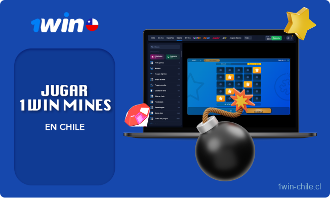 El juego de Mines es el favorito de los jugadores chilenos en el casino 1win